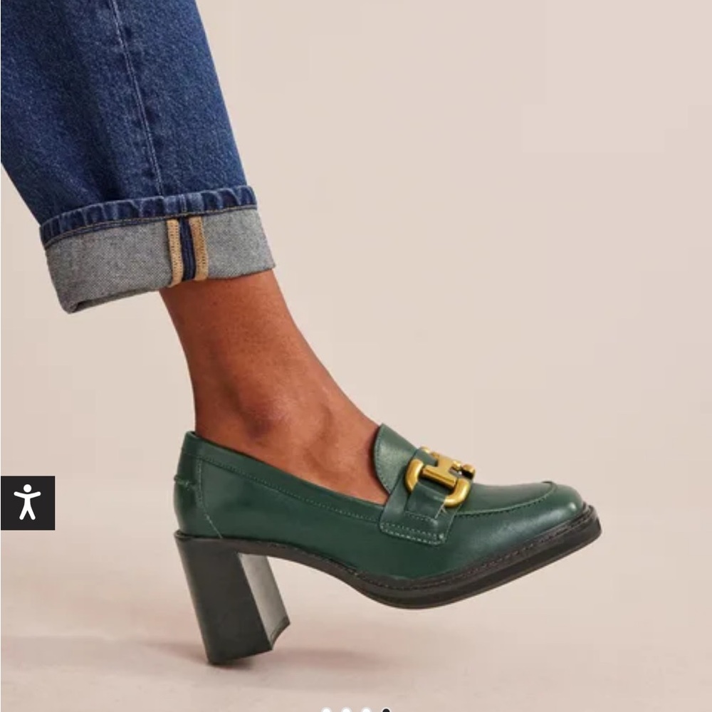 Boden Iris Snaffle Heeled Loafers